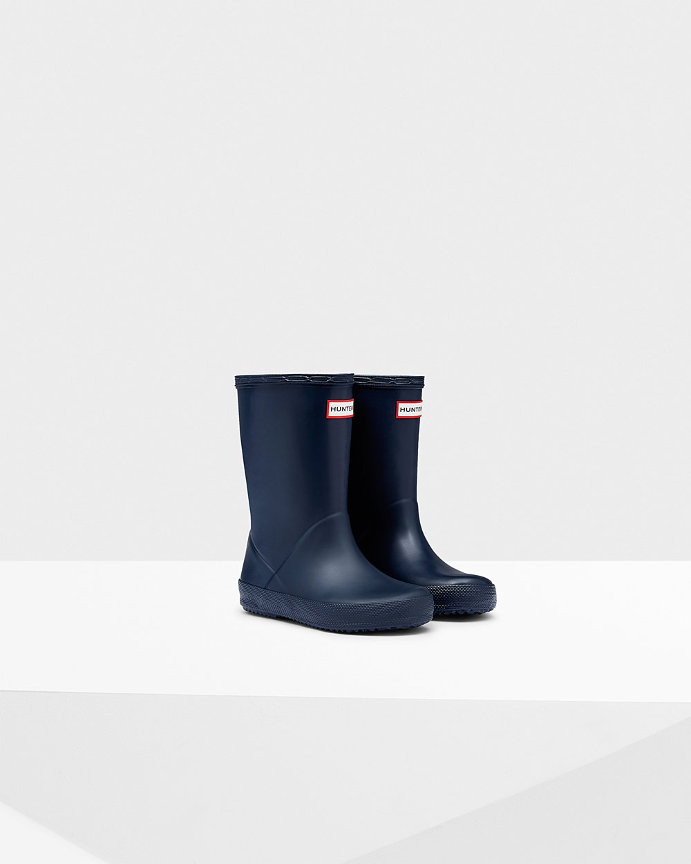 Kids Rain Boots - Hunter Original First Classic (98OGKRAIY) - Navy